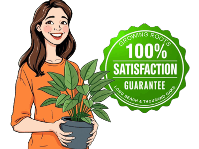Growing Roots, Long Beach and Thousand Oaks. 100% Satisfaction Guarantee