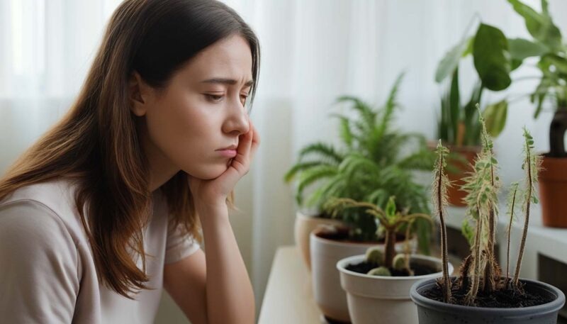 Killing your indoor plants. AI generated image.