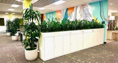 indoor plants in large corporate offices
